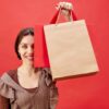 Holding paper shopping bags