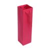 Red upcycled paper wine bag
