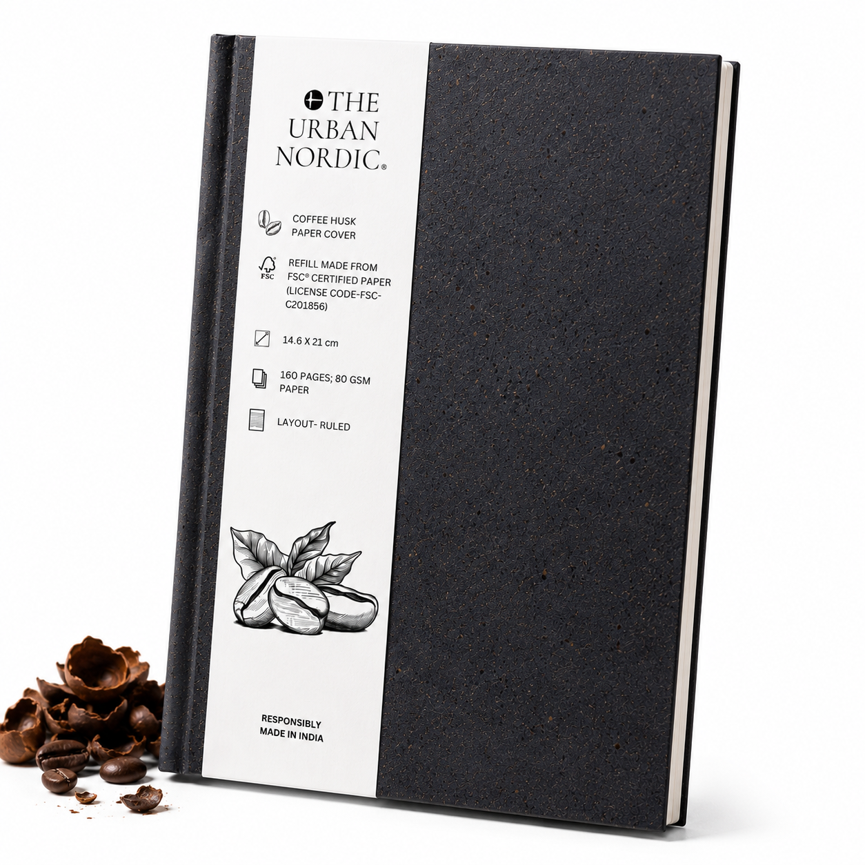 A5 coffee husk notebook